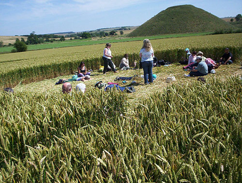 Silbury Hill (2), Wiltshire crop circle, aerial photo 36