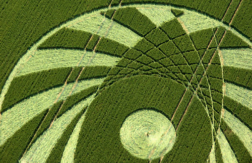 Silbury Hill (2), Wiltshire crop circle, aerial photo 32
