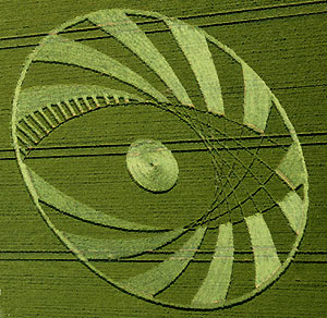 Silbury Hill (2), Wiltshire crop circle, aerial photo 29
