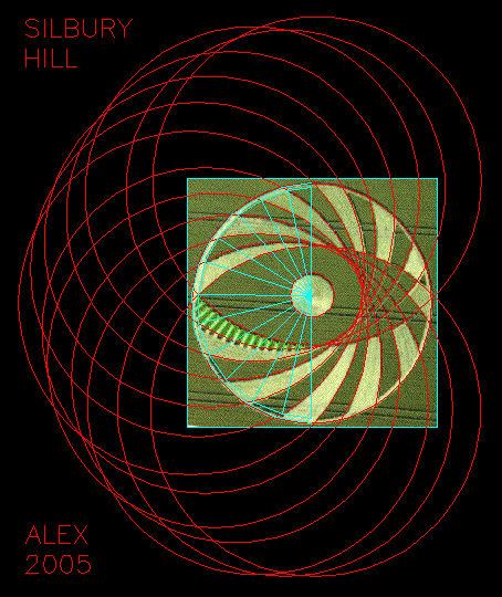 Silbury Hill (2), Wiltshire crop circle, aerial photo 24