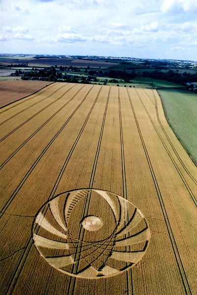Silbury Hill (2), Wiltshire crop circle, aerial photo 23