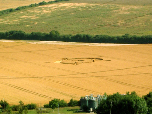 Sompting, Sussex crop circle, aerial photo 3