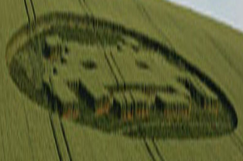 Telegraph Hill, Hampshire crop circle, aerial photo 3
