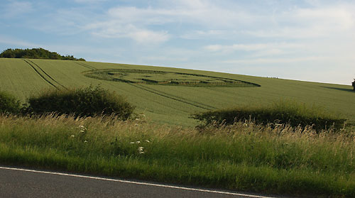 Telegraph Hill, Hampshire crop circle, aerial photo 8