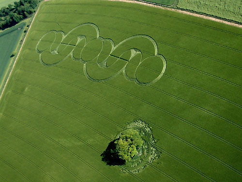 The Firs, Wiltshire crop circle, aerial photo 5