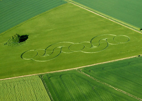 The Firs, Wiltshire crop circle, aerial photo 6