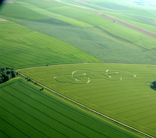 The Firs, Wiltshire crop circle, aerial photo 7