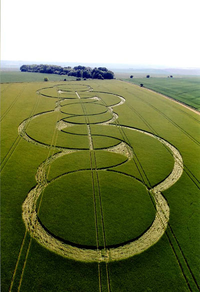 The Firs, Wiltshire crop circle, aerial photo 3