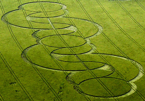 The Firs, Wiltshire crop circle, aerial photo 4