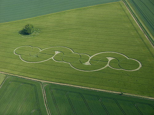 The Firs, Wiltshire crop circle, aerial photo 2
