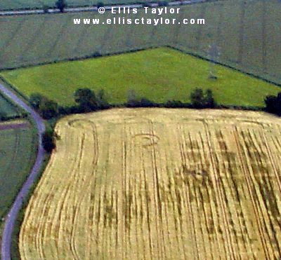 Toot Baldon, Oxfordshire crop circle, aerial photo 2