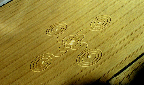 Watlington Road, Oxfordshire crop circle, aerial photo 3