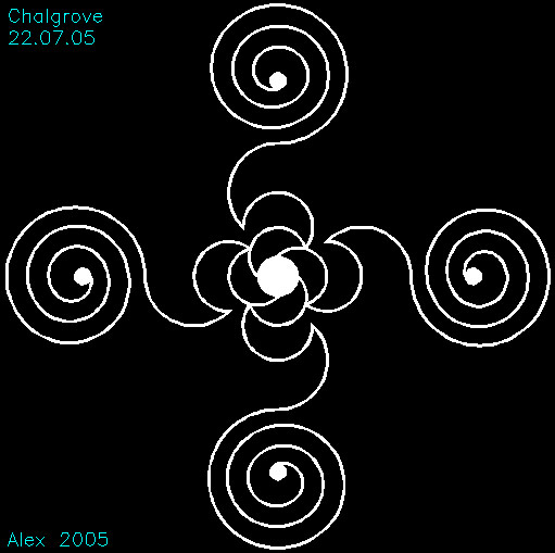 Watlington Road, Oxfordshire crop circle, aerial photo 6