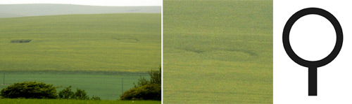 Alfriston, Sussex crop circle, aerial photo 3