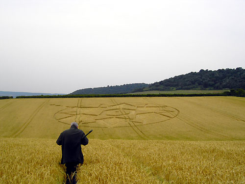The Pilgrims Way, Kent crop circle, aerial photo 10