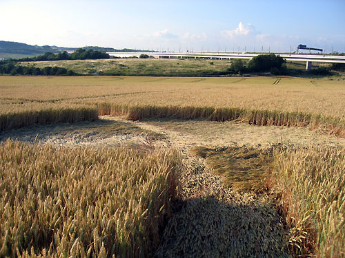 Wouldham, Kent crop circle, aerial photo 8