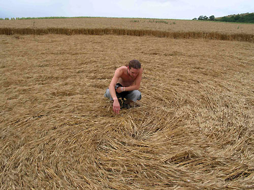 Arreton, Isle of Wight crop circle, aerial photo 3