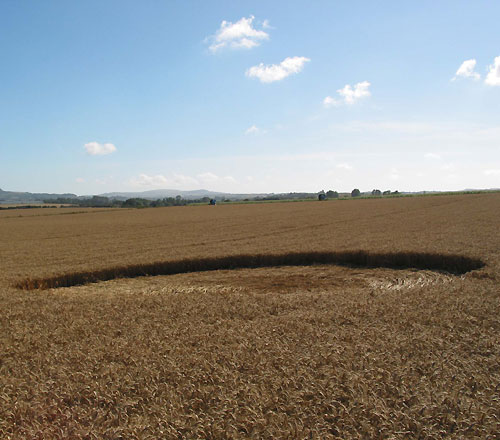 Arreton, Isle of Wight crop circle, aerial photo 4