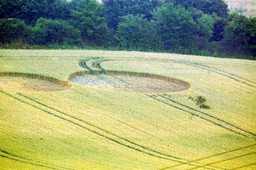 Aston, Hertfordshire crop circle, aerial photo 5