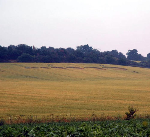 Aston, Hertfordshire crop circle, aerial photo 2
