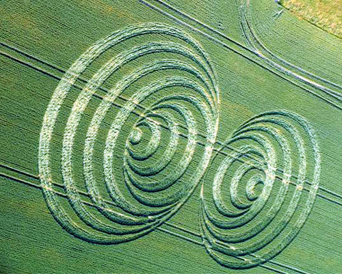 Avebury Trusloe, Wiltshire crop circle, aerial photo 5