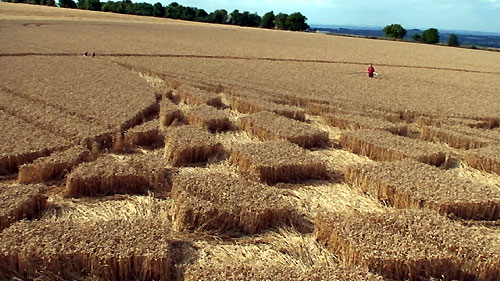 Blowingstone Hill, Oxfordshire crop circle, aerial photo 26