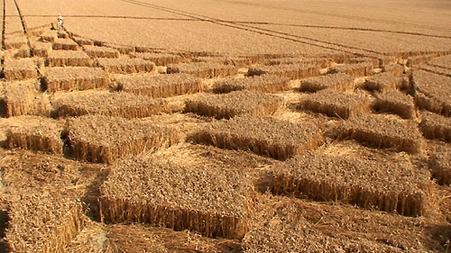 Blowingstone Hill, Oxfordshire crop circle, aerial photo 29