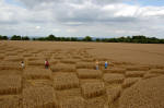 Blowingstone Hill, Oxfordshire crop circle, aerial photo 12
