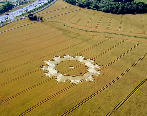 Boxley, Kent crop circle, aerial photo 15