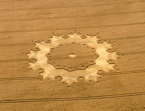 Boxley, Kent crop circle, aerial photo 5
