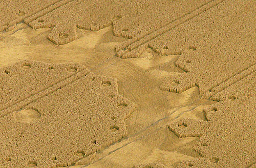 Boxley, Kent crop circle, aerial photo 7