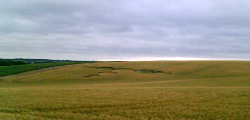 Bragbury Lane, Hertfordshire crop circle, aerial photo 3