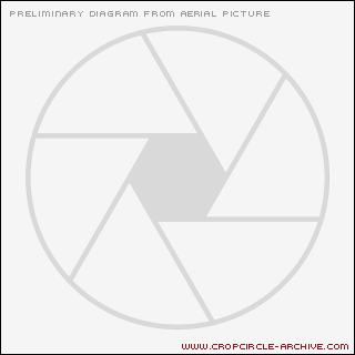 Thunderhill Farm, Norfolk crop circle, aerial photo 2