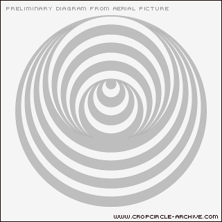 New Barn, Wiltshire crop circle, aerial photo 35