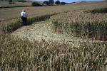 New Barn, Wiltshire crop circle, aerial photo 12