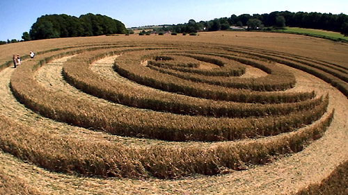 New Barn, Wiltshire crop circle, aerial photo 23