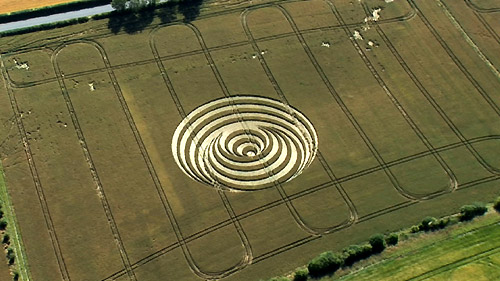 New Barn, Wiltshire crop circle, aerial photo 22