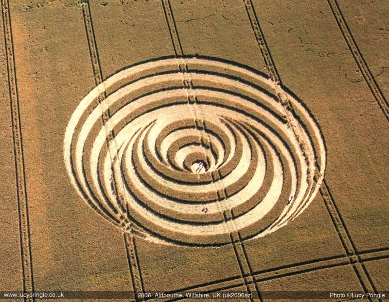 New Barn, Wiltshire crop circle, aerial photo 19