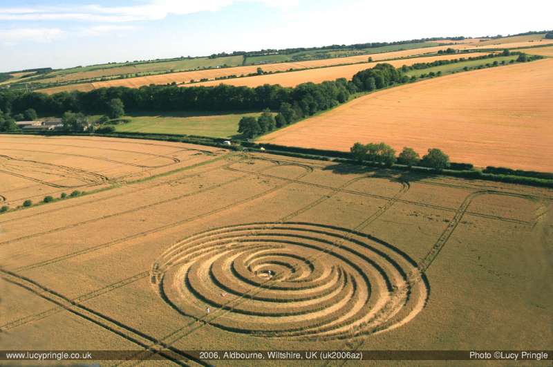 New Barn, Wiltshire crop circle, aerial photo 20
