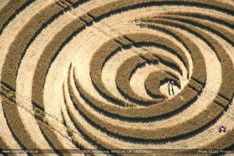 New Barn, Wiltshire crop circle, aerial photo 21