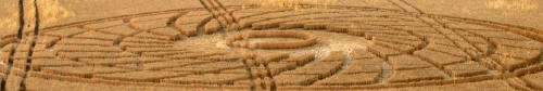 Chartley Castle, Staffordshire crop circle, aerial photo 3
