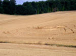 Chartley Castle, Staffordshire crop circle, aerial photo 7