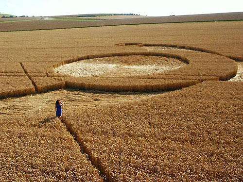 East Field, Wiltshire crop circle, aerial photo 4