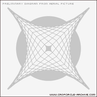 Etchilhampton Hill, Wiltshire crop circle, aerial photo 22
