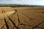 Etchilhampton Hill, Wiltshire crop circle, aerial photo 12