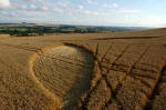 Etchilhampton Hill, Wiltshire crop circle, aerial photo 11