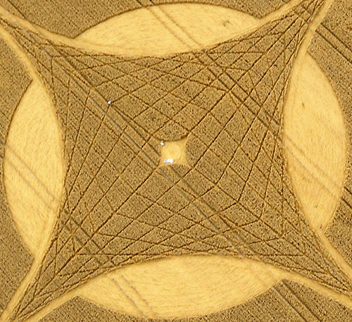 Etchilhampton Hill, Wiltshire crop circle, aerial photo 6