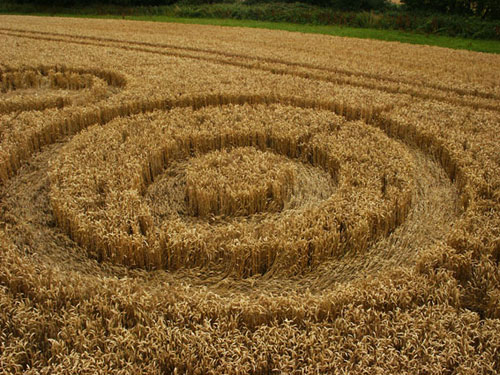 Hackpen Hill, Wiltshire crop circle, aerial photo 6