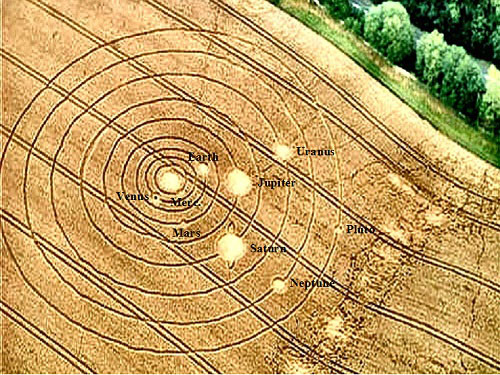 Jackaments Bottom, Gloucestershire crop circle, aerial photo 3