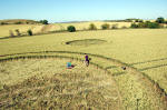 Charlbury Hill, Wiltshire crop circle, aerial photo 5